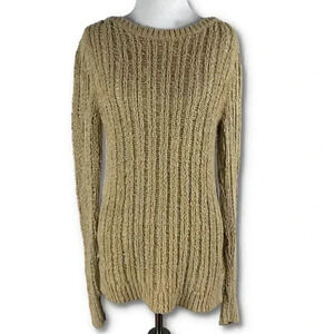 Michael Michael Kors sweater size M tan cut out Festival goblin core goth